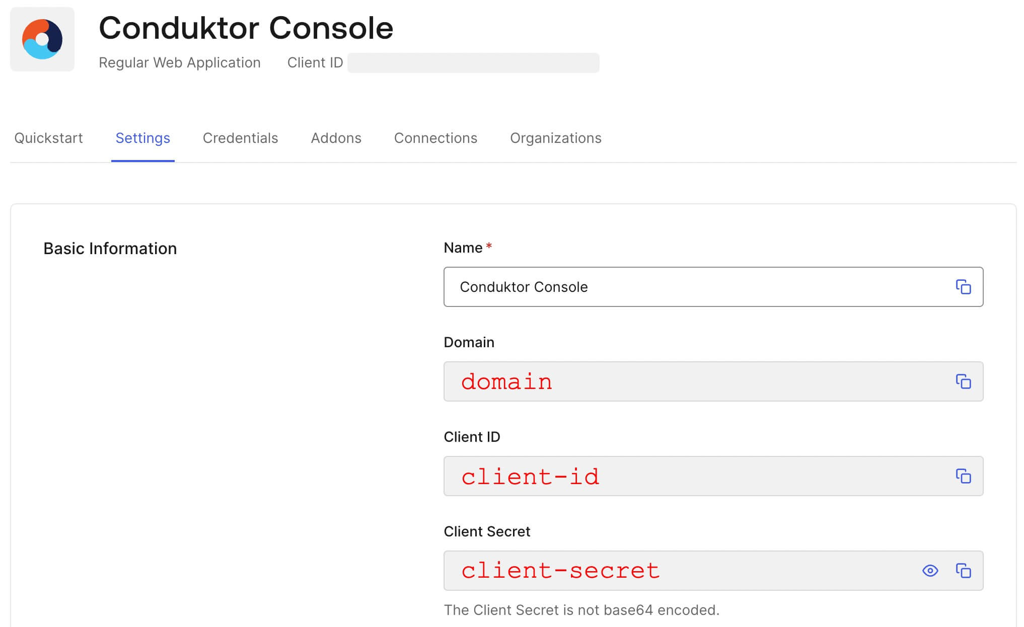 Auth0 client ID secret domain