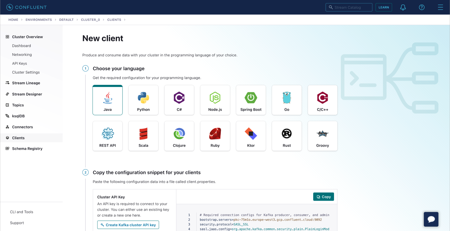 Confluent client